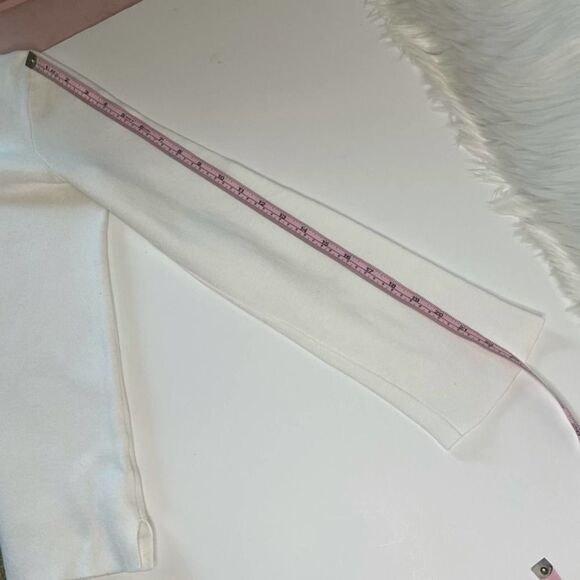 Madewell Laced-Back Crewneck  Pullover White Size Small - Picture 13 of 15